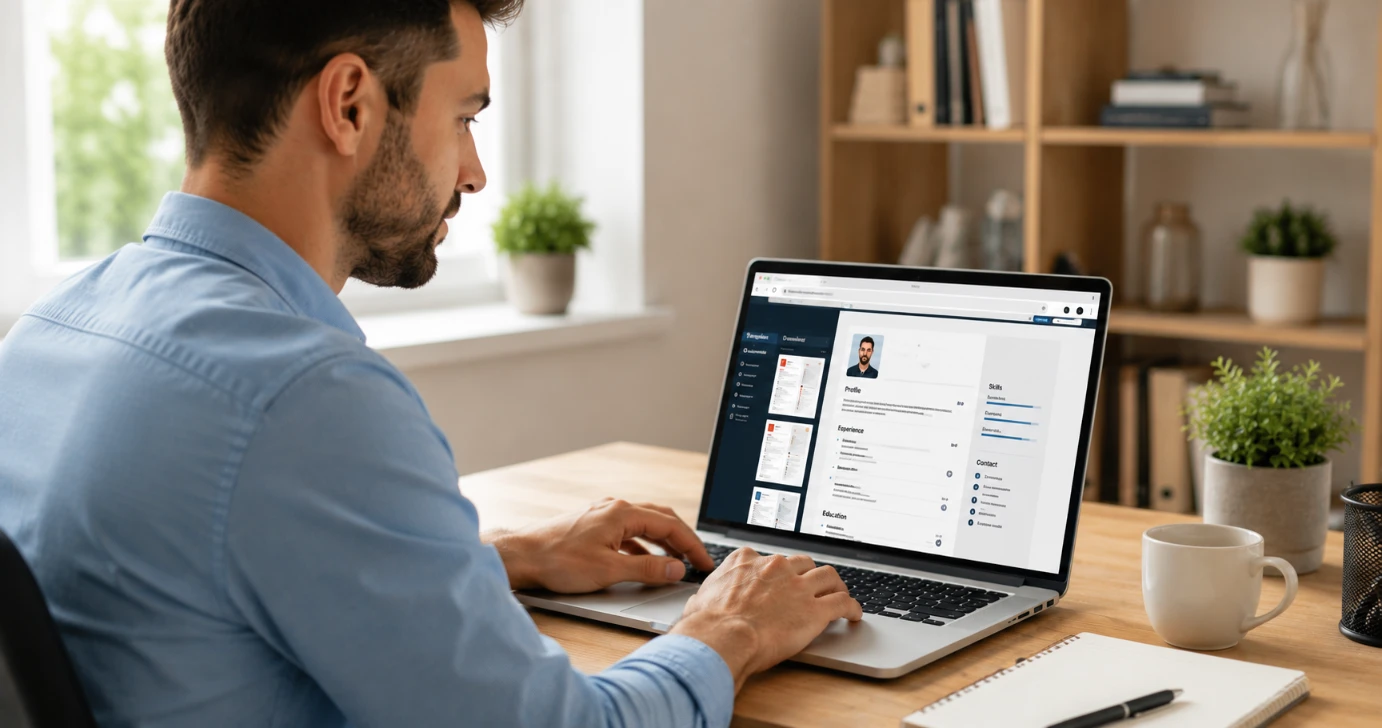 Create CV without signing up — professional immediately building CV online without registration