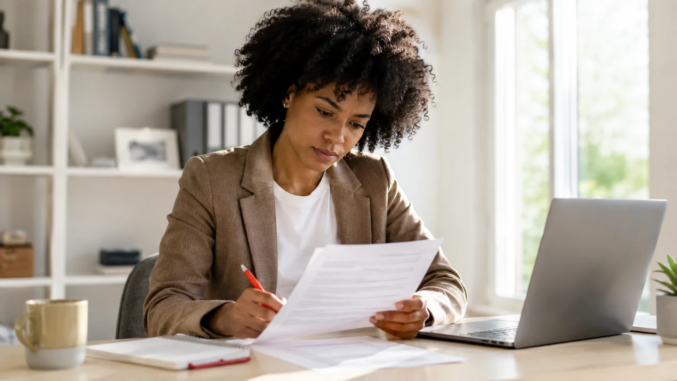 Why CV not getting interviews — frustrated professional reviewing rejected CV at desk