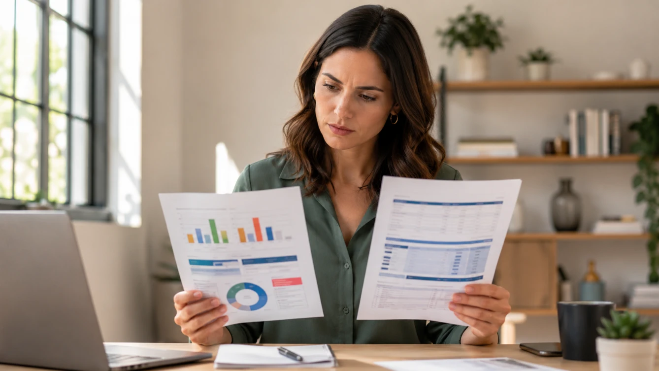Cover letter vs CV — professional comparing cover letter and CV documents at modern desk