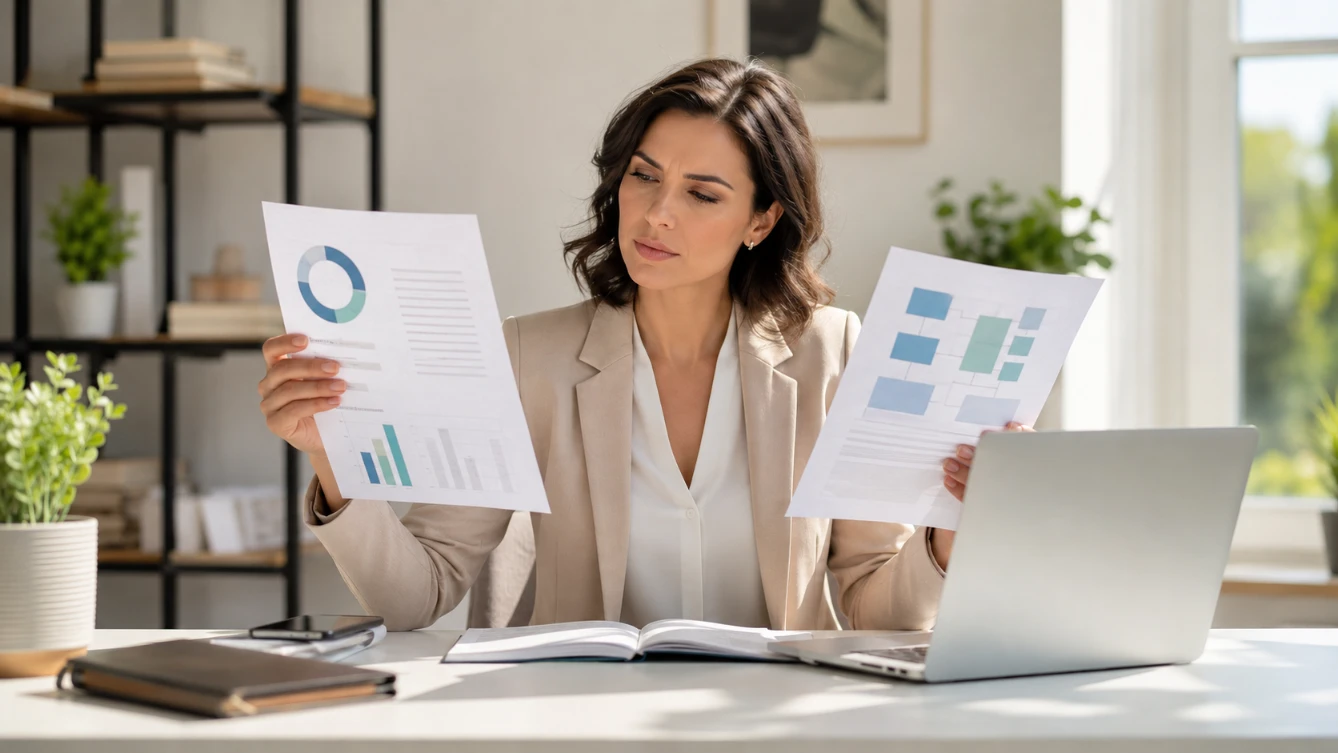 When to use CV vs resume — professional deciding between CV and resume documents at modern desk